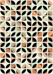Abstract Geometric Pattern generative computational art illustration