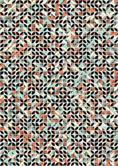 Abstract Geometric Pattern generative computational art illustration