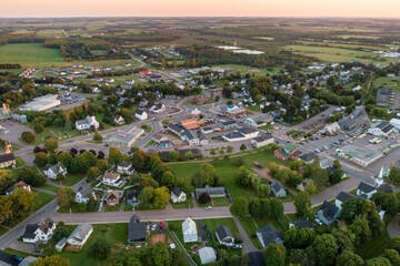 Aerial view of the town of Kensington, Prince Edward Island