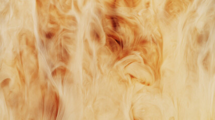 Milk being pour into coffee drink.