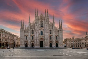 Zelfklevend Fotobehang Milaan Milaan kathedraal