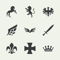 nine coats emblems