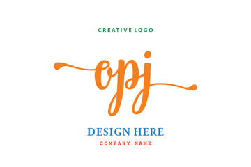 OPJ lettering logo is simple, easy to understand and authoritative