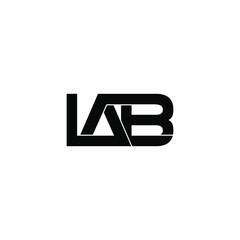 lab letter original monogram logo design