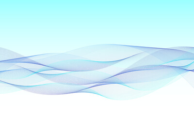 Vector blue and green color, abstract wave design element