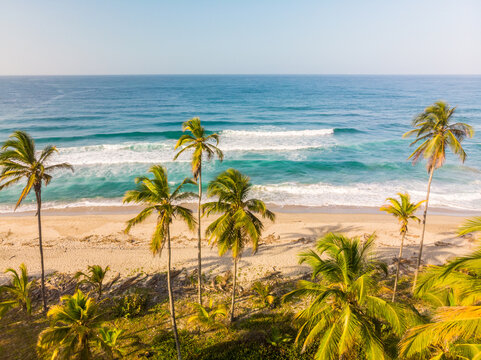 Aerial views Tayrona rRegional Park, colombia 