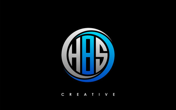 HBS Letter Initial Logo Design Template Vector Illustration