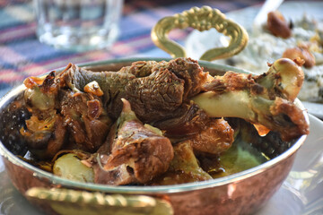 goat meat cooked in tandoor