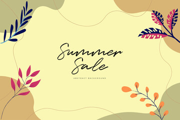 summer sale abstract background
