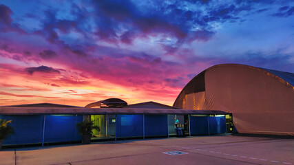 atardecer desde el aeropuerto de barranquilla colombia