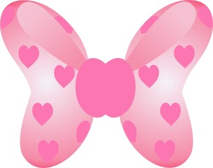 Decorative Bow isolated on a white background. Suitable for printing