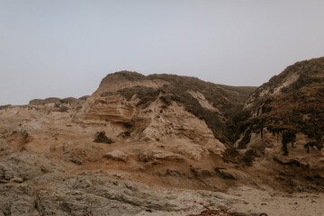 Beach landscape with skyline