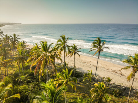 aerial views of Tayrona Park, Sierra nevada de Santa Marta, Colombia