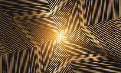 Abstract luxury elegant golden geometric background. Vector illustration.