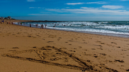 Plage Valentin au Croisic par beau temps