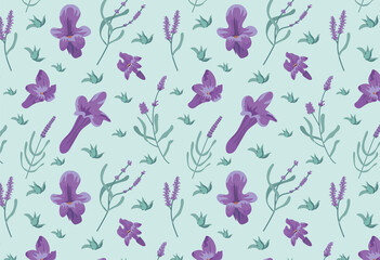 lavender flowers pattern