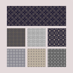 seven ornamental patterns