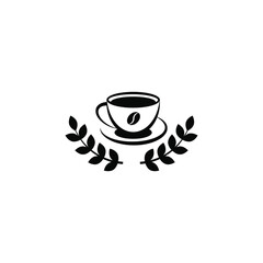 Coffee cup vector logo design template. Vector coffee shop labels.