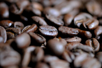 美しいコーヒー豆の背景素材