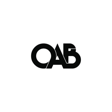 oab letter original monogram logo design
