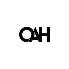 oah letter original monogram logo design