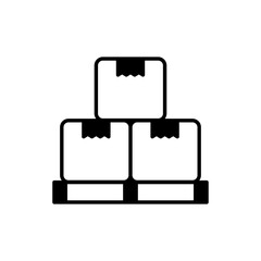 Conveyor vector Solid icon style illustration. EPS 10 File