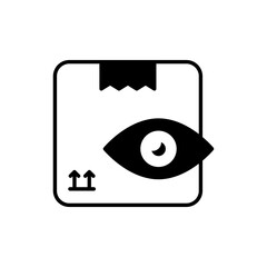 Obraz premium Parcel Investigation vector Solid icon style illustration. EPS 10 File