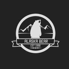 Illustration Vector Graphic of Alaska Bear Perfect for Your Business Apparel  Design,Company Logo etc.
