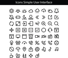 Media Icon User interface 32 px, for website and application 