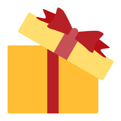 open box using soft color and flat style