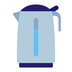 kettle electric boiling hot using soft color and flat style
