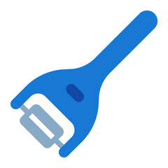 peeler fruit and food using soft color and flat style