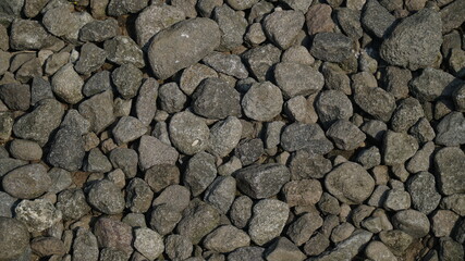 Pile of gravel. Can be used as background design material