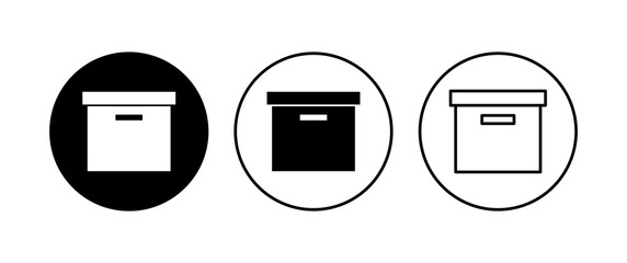 Box icon set. box vector icon, package, parcel