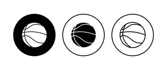 Obraz premium Basketball icon set. Basketball ball icon. Basketball logo vector icon