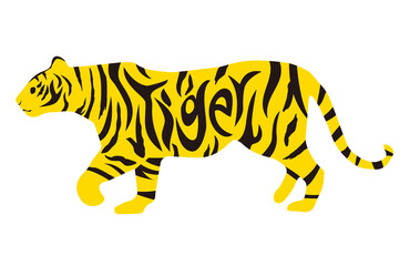 年賀状素材　トラ　tiger