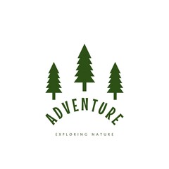 Adventure logo template with a simple design. suitable for community logos.