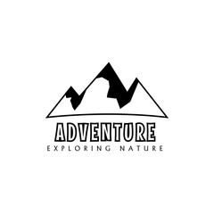 Adventure logo template with a simple design. suitable for community logos.