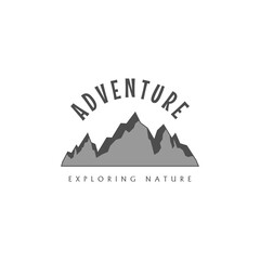 Adventure logo template with a simple design. suitable for community logos.