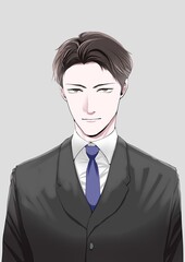 ビジネスマン_バストアップ_1/4