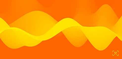 Abstract wavy background with modern gradient colors. Trendy liquid design. Modern pattern. Vector illustration for banners, flyers and presentation.