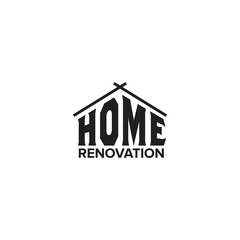 Home renovation logo design template