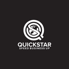 QS letter logo design template