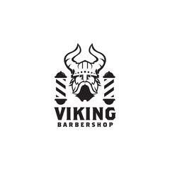 Viking barber shop logo design