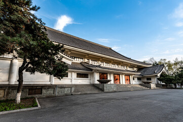 Historic building, the former site of the Shenwu Temple of Japan in the Puppet Manchukuo, Changchun, China