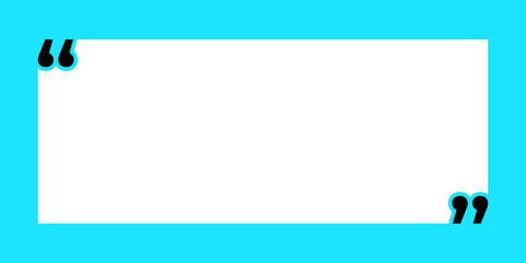 Illustration vector of quote background. Remark quote text box poster template concept. blank empty frame citation. Quotation paragraph symbol icon. double bracket comma mark. bubble dialogue banner.