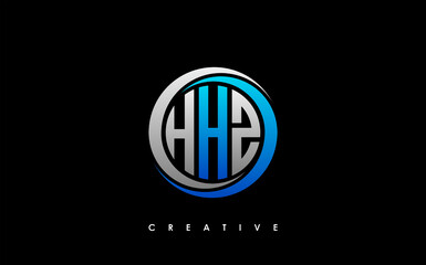 HHZ Letter Initial Logo Design Template Vector Illustration
