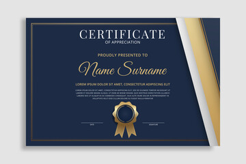 Certificate Premium template awards diploma background