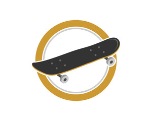 Skateboard in the golden circle