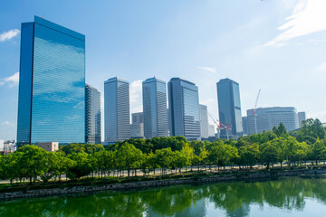 Obraz na płótnie Canvas 夏の大阪の風景